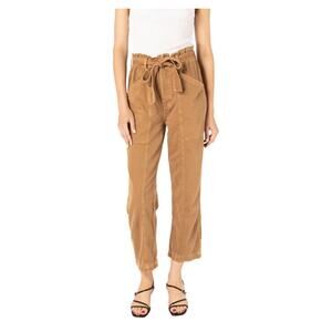Etica‎ Wade Relaxed Trouser Pants Brown Size S Organic Sustainable Boho Coastal